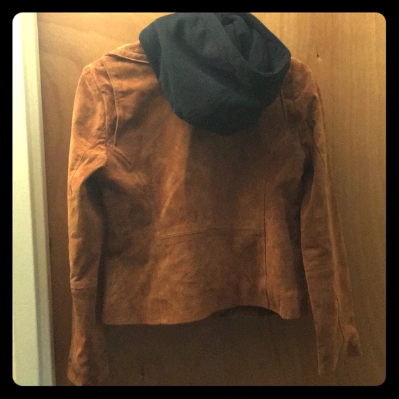 NWT 7 For All Mankind Suede Moto - cognac 🍁🍁🍁 - Picture 2 of 7